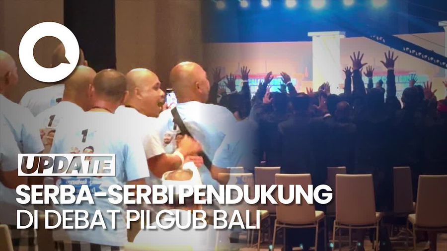 Video Pendukung Paslon di Debat Pilgub Bali: Gundul-gundul hingga Serba Hitam