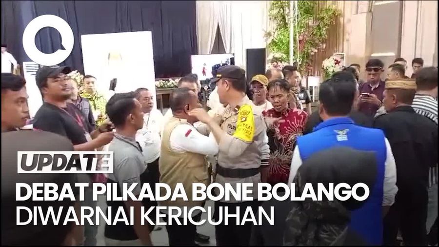 Video Kericuhan saat Debat Pilkada Bone Bolango Gegara Pendukung Saling Ejek