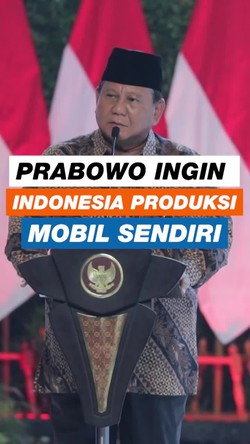 Video: Pernyataan Prabowo Tak Terima RI Belum Bisa Bikin Mobil hingga Komputer