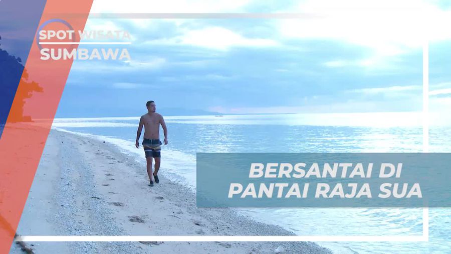 Bersantai Sambil Menikmati Sunset di Pantai Raja Sua, Sumbawa