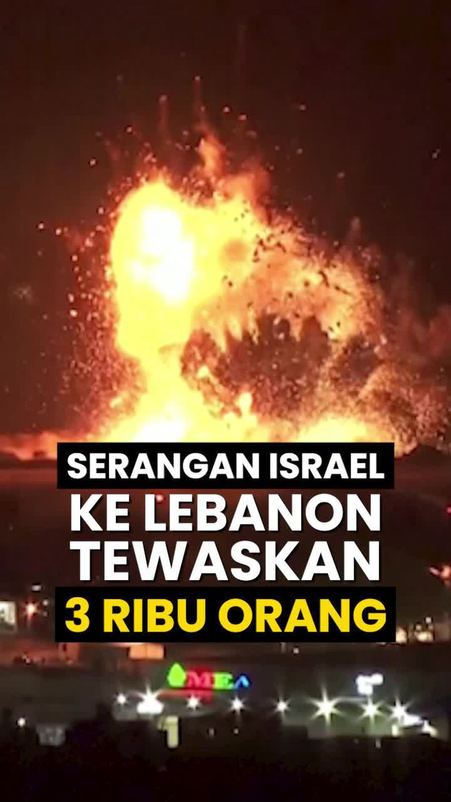 Video: Korban Tewas Serangan Israel ke Lebanon Tembus 3 Ribu Orang!