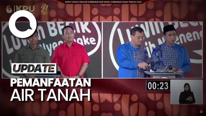 Video: Adu Gagasan Andika-Luthfi soal Pemanfaatan Air Tanah di Jateng
