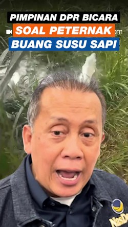 Video: Wakil Ketua DPR Tanggapi Viral Peternak Buang Susu Sapi