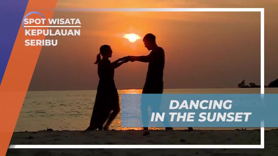 Menari di Bawah Sunset Indah di Pulau Macan, Kepulauan Seribu