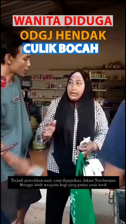 Video: Momen Warga Amankan Wanita ODGJ yang Culik Bocah di Bantul