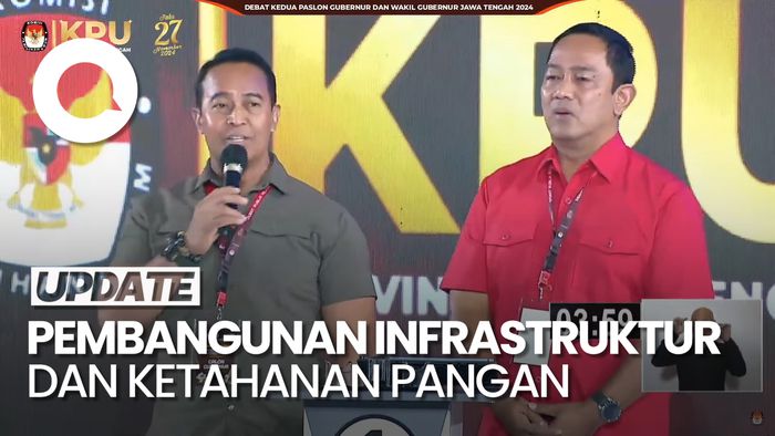 Video Andika-Hendi Buka Debat: Bicara soal Infrastruktur-Ketahanan Pangan
