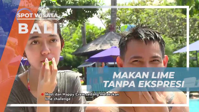 Tantangan Lime Challenge di Kolam Hotel Bali