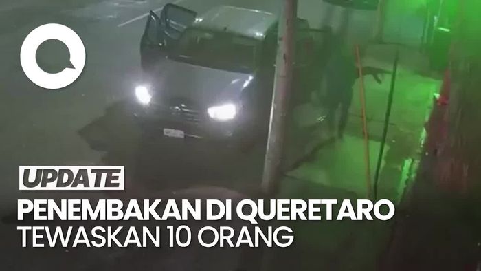 Video: Momen Penembakan Terekam CCTV di Meksiko, Tewaskan 10 Orang