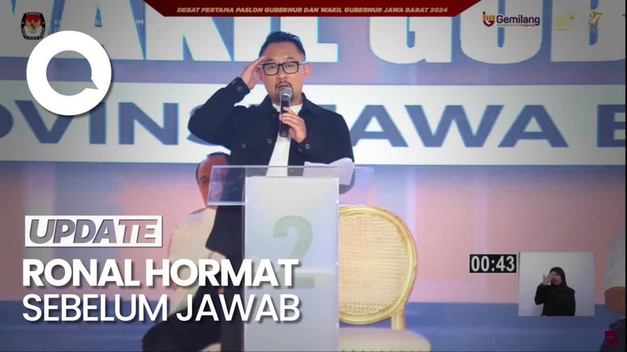 Video: Momen Ronal Hormat Sebelum Jawab Pertanyaan Ilham Habibie