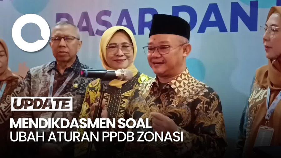 Video Mendikdasmen soal Ubah Aturan PPDB Zonasi: Pesan Presiden Ojo Kesusu