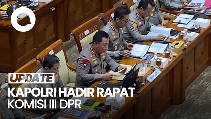 Video: Kapolri Hadiri Rapat Komisi III DPR, Didampingi Kabareskrim-Kabaharkam