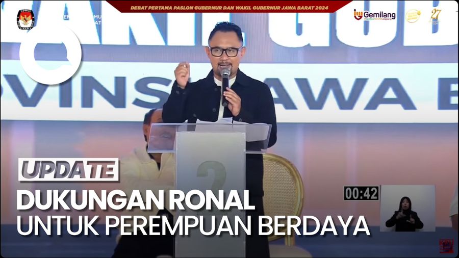 Video: Ronal Bakal Buka Kuota 35% untuk Perempuan di Pemprov Jabar