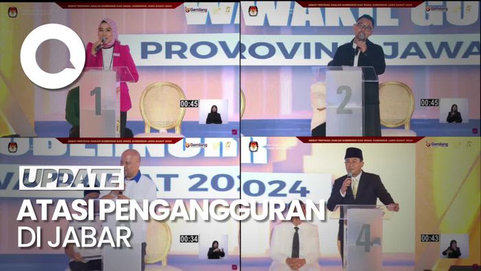 Video: 4 Cawagub Jabar Adu Ide untuk Kurangi Pengangguran
