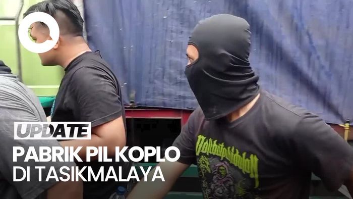 Video: Pabrik Pil Koplo di Tasikmalaya Digerebek Polisi, 3 Orang Diamankan