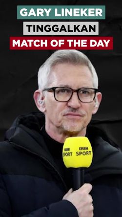 Video Gary Lineker Undur Diri dari Match of The Day Setelah 25 Tahun