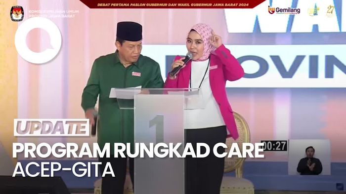 Video: Acep-Gita Tutup Debat Pilgub Jabar dengan Rungkad