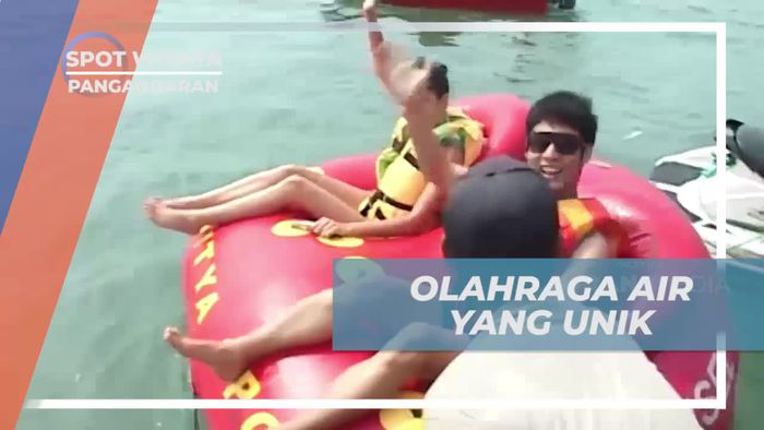 Menikmati Olahraga Air Unik di Pantai Pangandaran