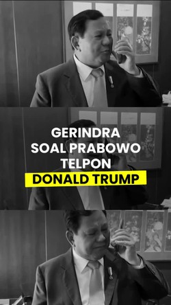 Video Gerindra soal Prabowo Telepon Trump: Jaga Hubungan Baik RI-Amerika