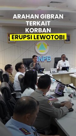 Video: Gibran Minta Pengungsi Ibu Hamil-Lansia Erupsi Gunung Lewotobi Dipisah