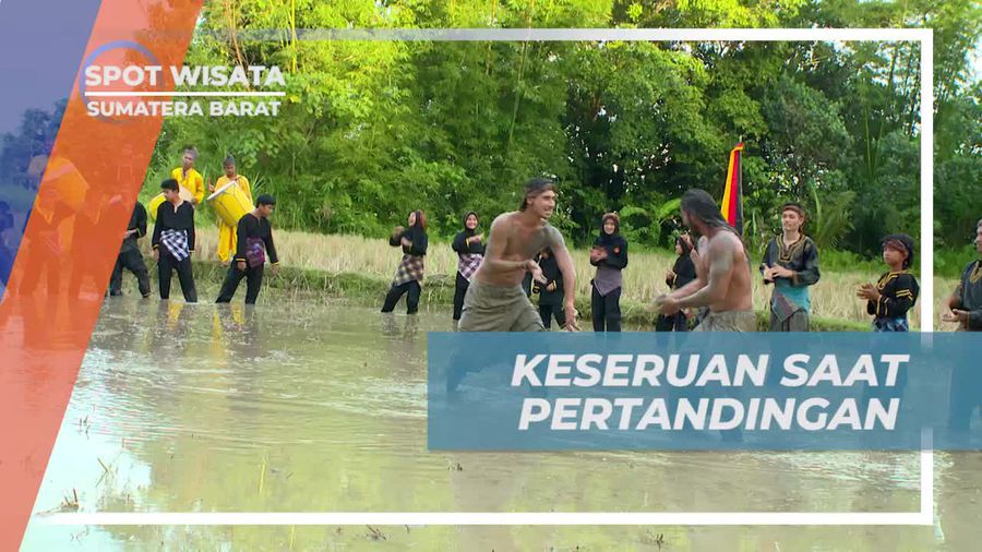 Menegangkan! Pertandingan Seru Silat Lumpur Antar Artis, Sumatera Barat