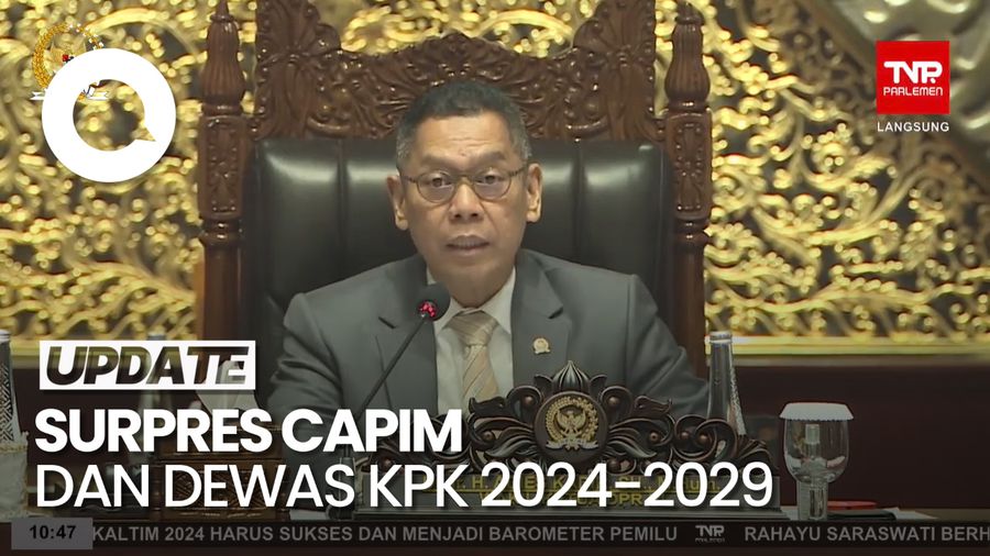 Video: DPR Terima Surat Presiden soal Capim dan Dewas KPK 2024-2029