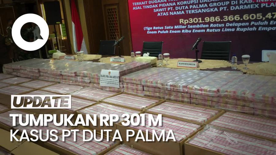 Video: Tumpukan Uang Rp 301 M Hasil Sitaan Kasus TPPU PT Duta Palma