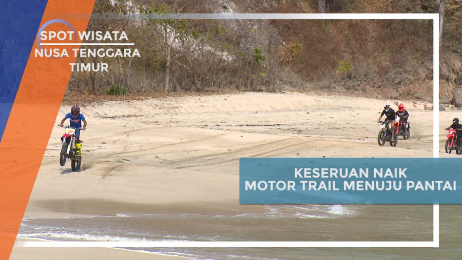 Keseruan Naik Motor Trail di Hutan Alok Timur, Nusa Tenggara Timur