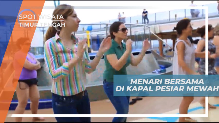 Menari Seru Bersama Pengunjung di Costa Atlantica, Timur Tengah