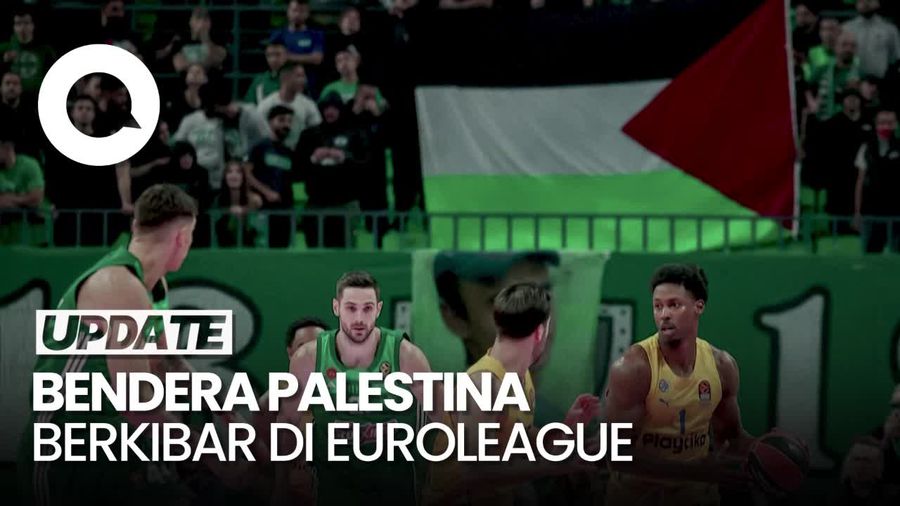Video: Suporter Yunani Kibarkan Bendera Palestina saat Tim Israel Bertandang