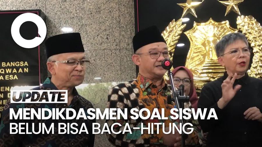 Video: Viral Siswa Belum Bisa Baca-Hitung, Mendikdasmen Singgung Masa Covid-19