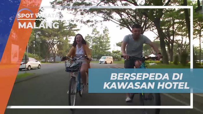 Bersepeda Asyik di Kawasan Hotel, Kota Malang