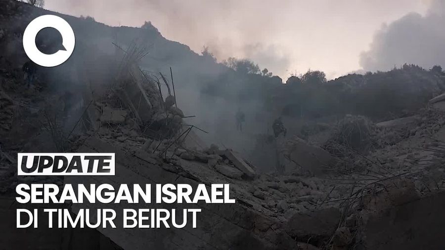 Video: 6 Orang Tewas Akibat Serangan Israel di Timur Beirut