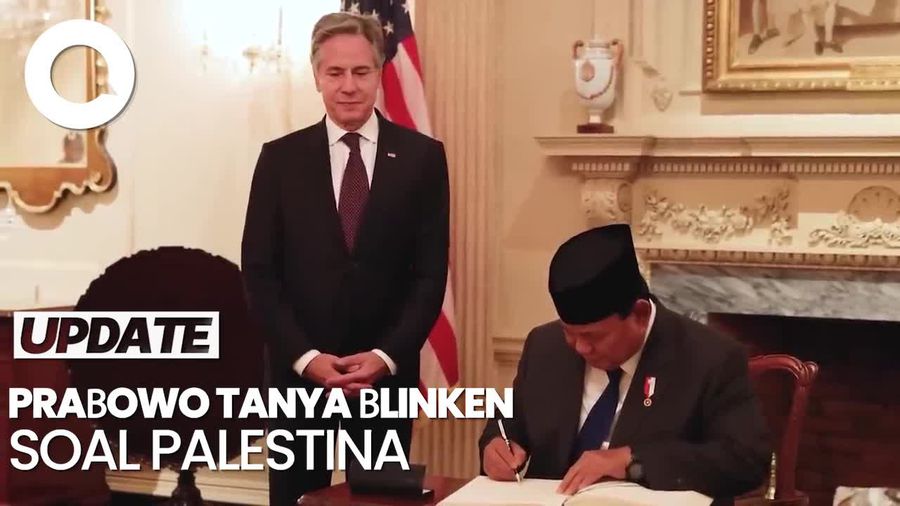 Video: Gelagat Blinken Saat Ditanya Prabowo soal Palestina