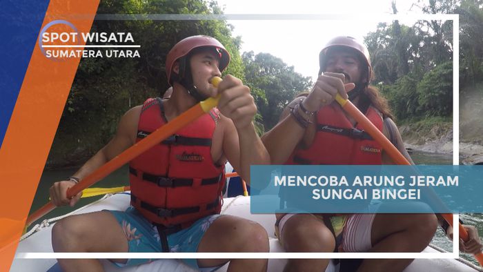  Mencoba Arung Jeram Seru di Sungai Bingei, Medan