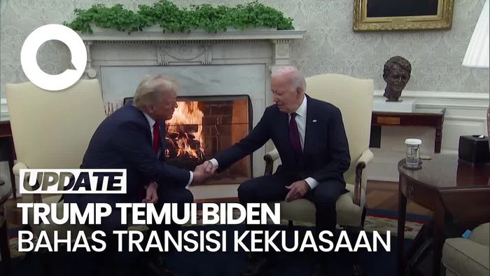 Video: Trump Akhirnya Menemui Joe Biden di Gedung Putih