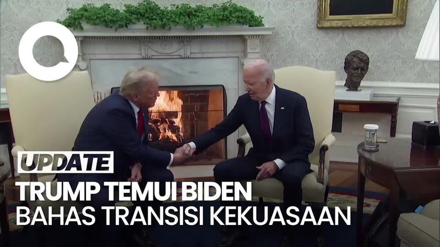 Video: Trump Akhirnya Menemui Joe Biden di Gedung Putih