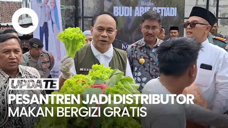 Video: Pesantren di Bandung Jadi Distributor Makan Bergizi Gratis