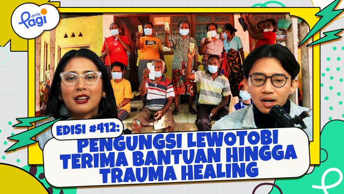  Pengungsi Lewotobi Terima Bantuan hingga Trauma Healing