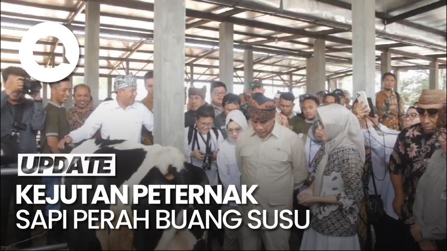 Video: Mentan Sambangi Peternakan Sapi Perah yang Viral Buang Susu di Pasuruan