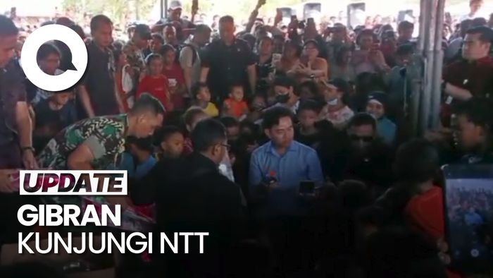 Video: Momen Gibran Sambangi Korban Erupsi Lewotobi Laki-laki