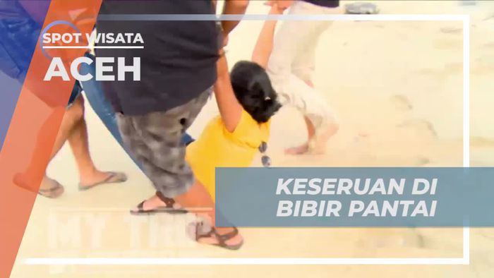 Serunya Bermain di Pantai Tanjung Ujung Kelindu, Aceh