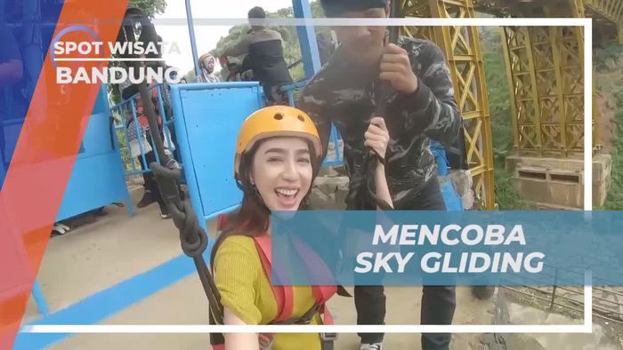 Mencoba Sky Gliding di Dago Dream Park, Bandung