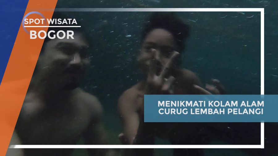  Berenang dan Menikmati Segarnya Kolam Alam Curug Lembah Pelangi, Bogor