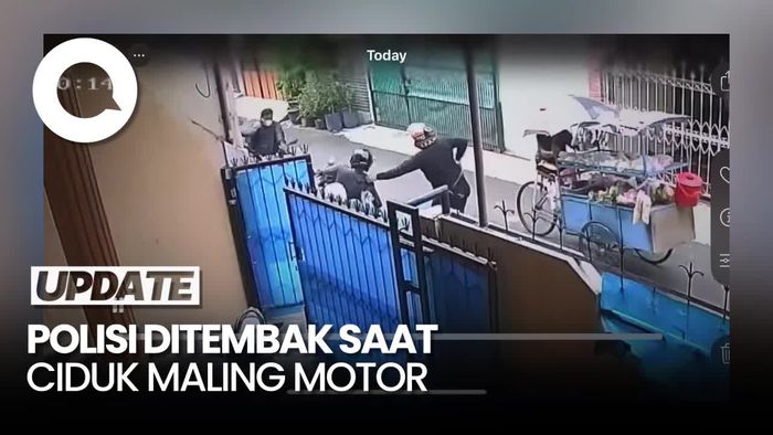 Video: Detik-detik Polisi Ditembak Saat Sergap Maling Motor di Jakbar