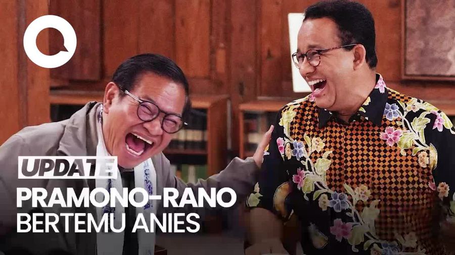 Video Momen Anies Tertawa Lepas saat Bertemu Pramono-Rano