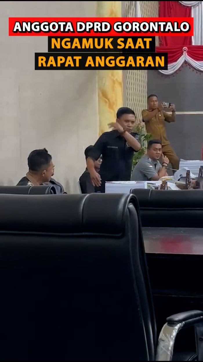 Video: Momen Anggota DPRD Gorontalo Ngamuk saat Rapat Anggaran