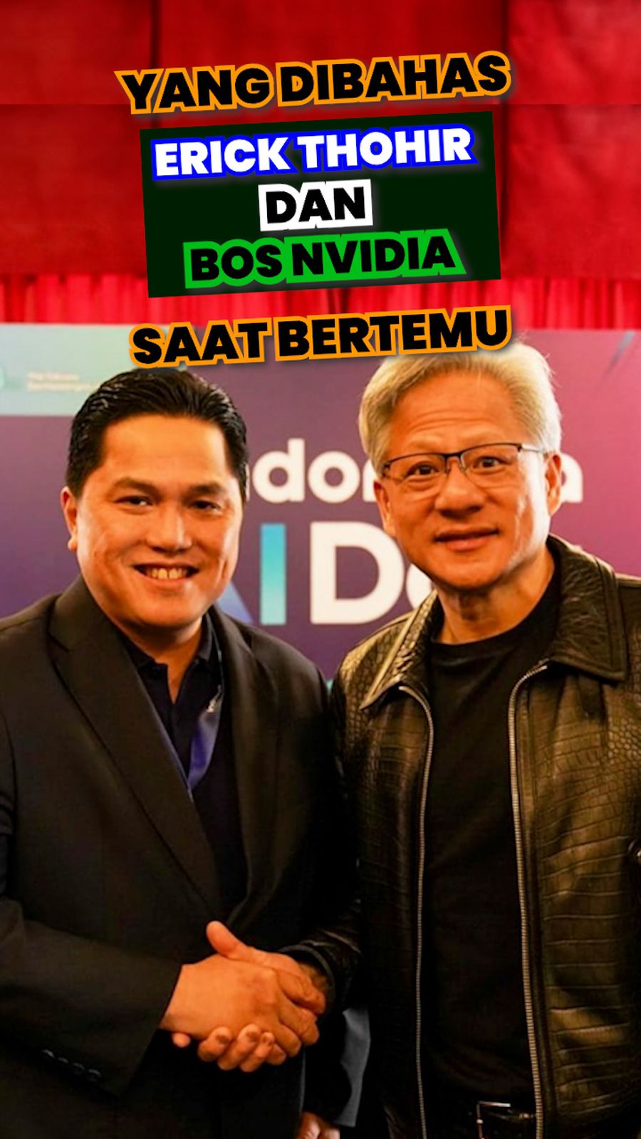 Video: Momen Pertemuan Erick Thohir dan Bos NVIDIA Jensen Huang