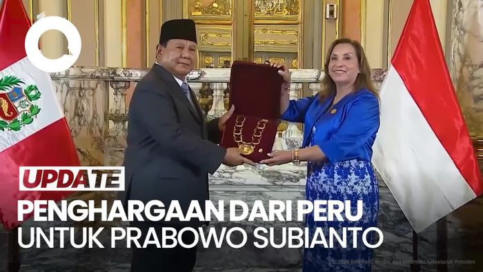 Video: Momen Prabowo Dianugerahi Penghargaan El Sol del Peru