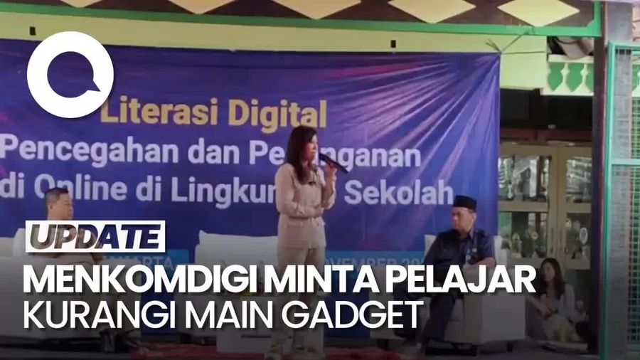 Video Menkomdigi Minta Pelajar Kurangi Main Gadget: Kalau Bisa 5 Jam Saja