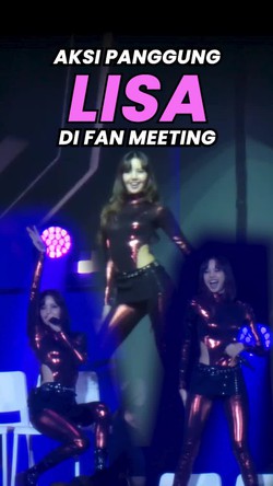 Video Aksi Panggung Lisa BLACKPINK di Fan Meeting: Dibuka Lalisa, Ditutup Rockstar